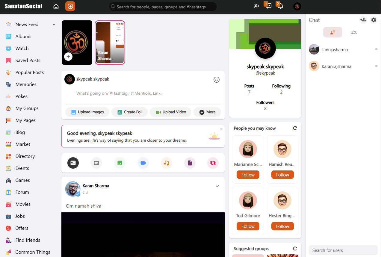 sanatan social 3 Elevate Digital Presence