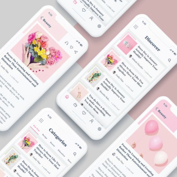 Blog App UI/UX Design For Personal Use
